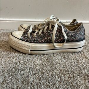 Converse Chuck Taylor All Star Platform Low Vintage Floral Green Women’s Size 7
